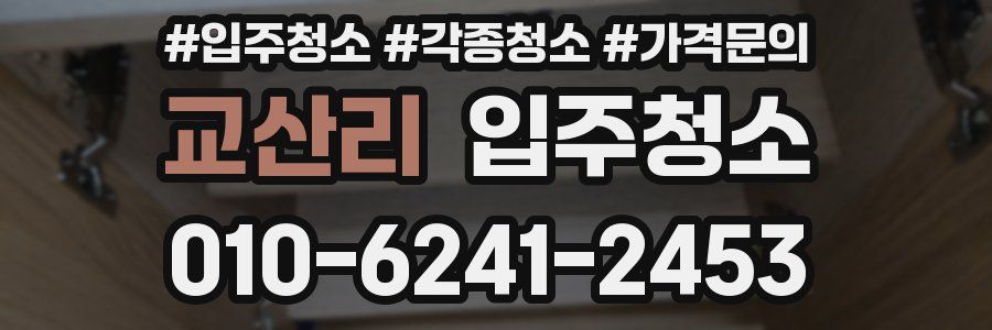 교산리 이사청소