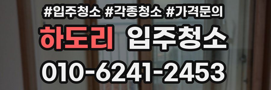 하도리 이사청소