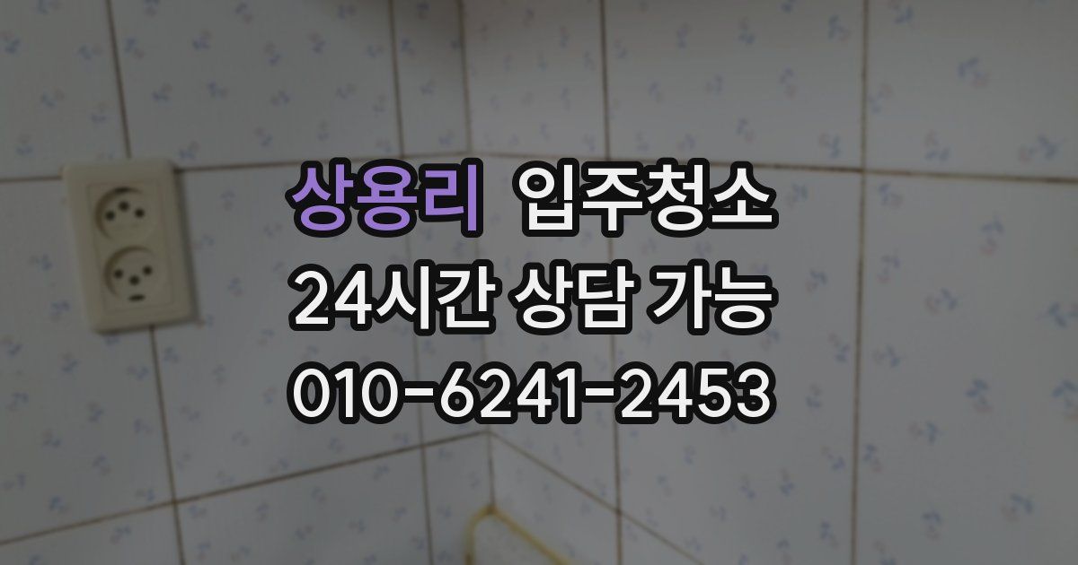 상용리 입주청소