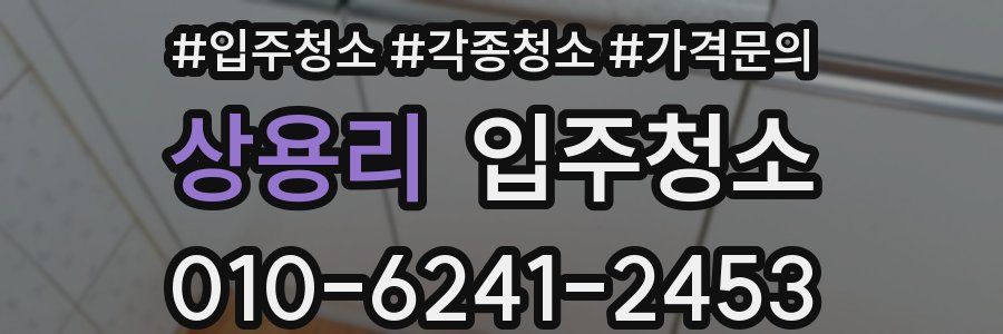 상용리 이사청소