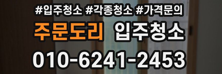 주문도리 이사청소