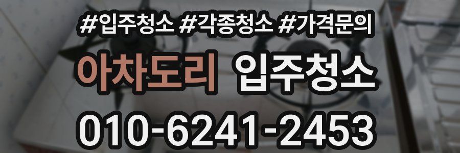 아차도리 이사청소