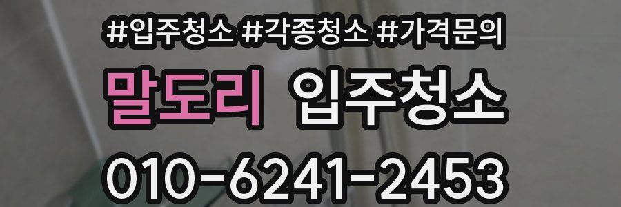 말도리 이사청소