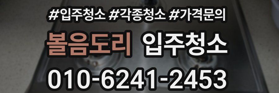 볼음도리 이사청소