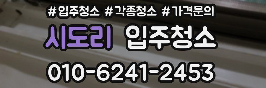 시도리 이사청소