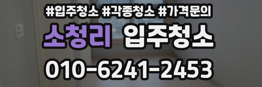 소청리 이사청소