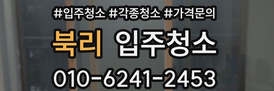 북리 이사청소