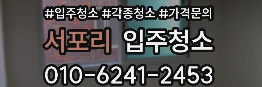 서포리 이사청소