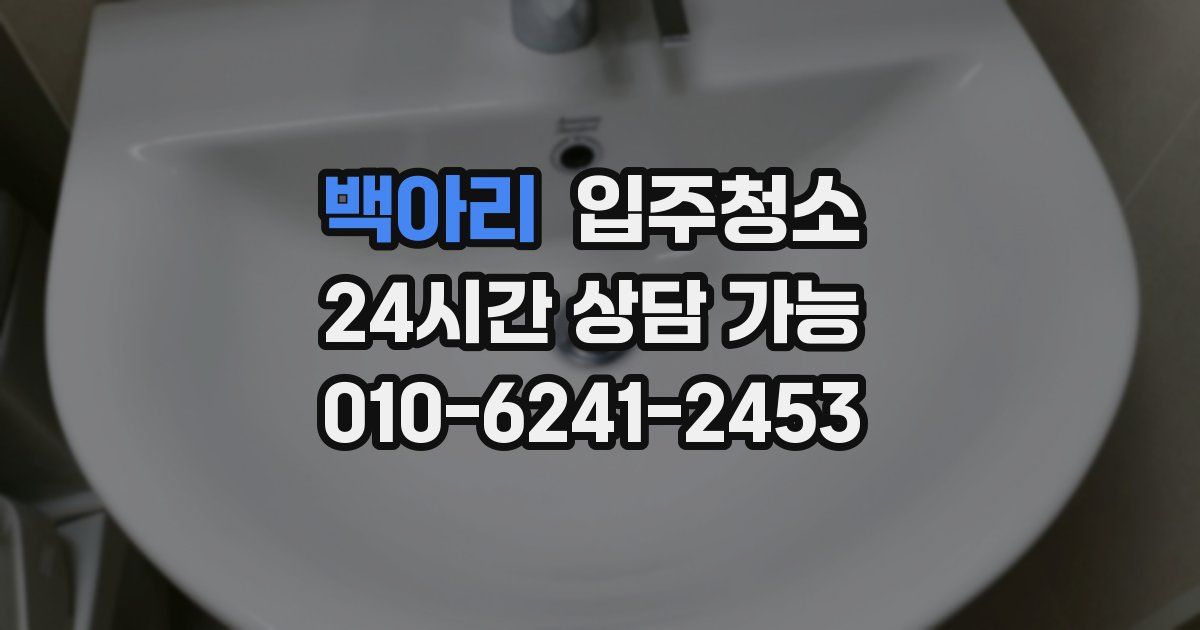 백아리 입주청소