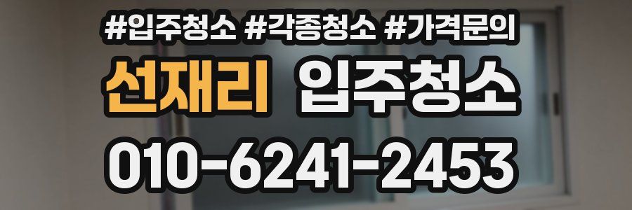 선재리 이사청소