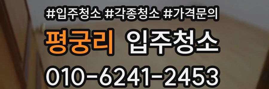 평궁리 이사청소