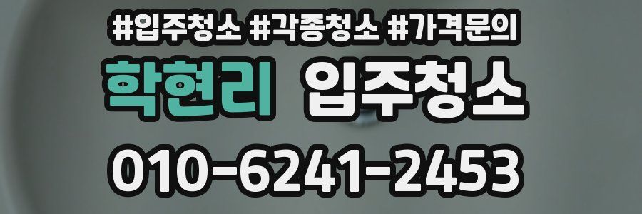 학현리 이사청소