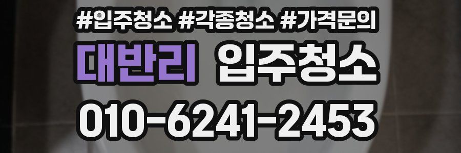 대반리 이사청소