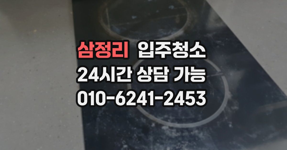 삼정리 입주청소