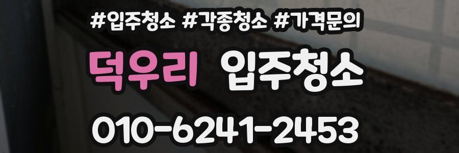 덕우리 이사청소