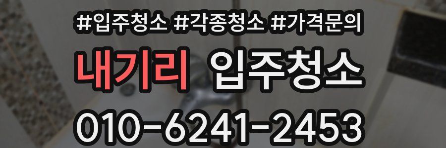 내기리 이사청소