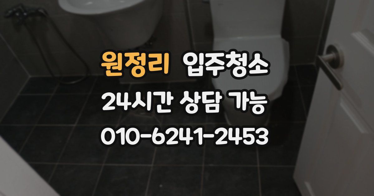 원정리 입주청소