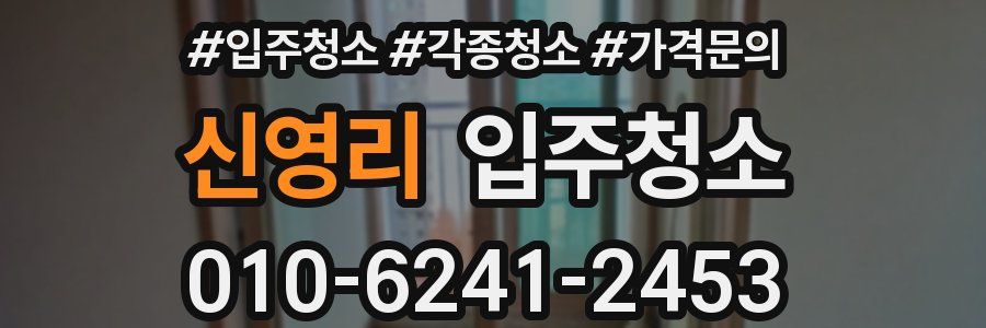 신영리 이사청소