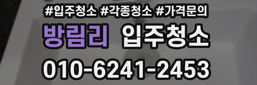 방림리 이사청소