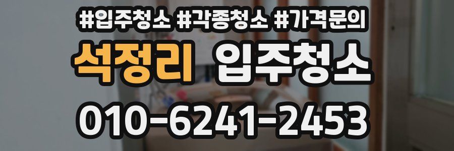 석정리 이사청소