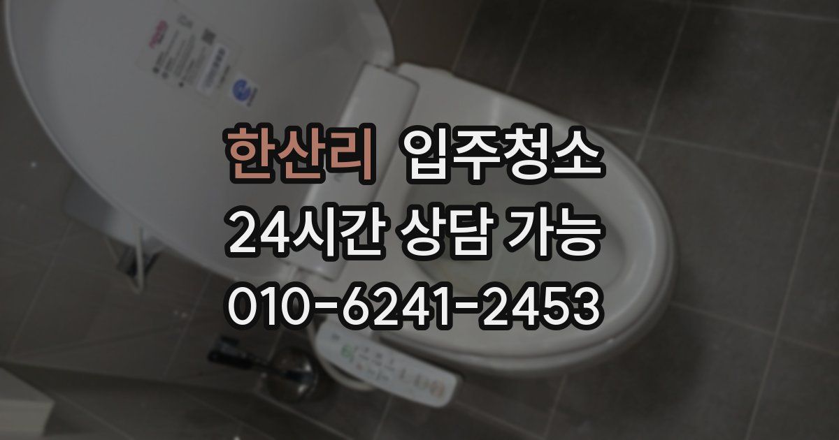 한산리 입주청소