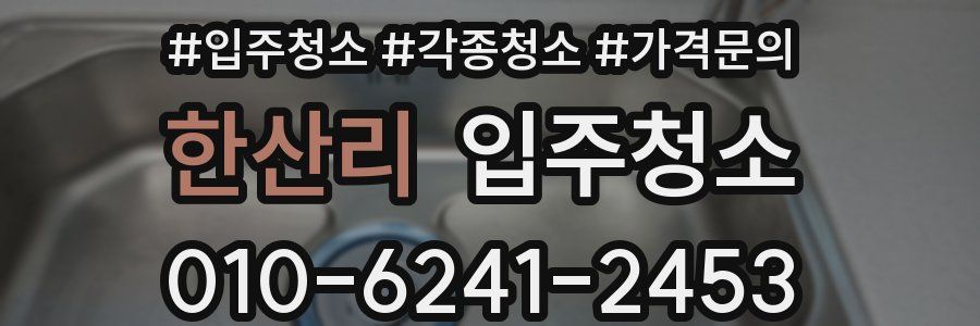 한산리 이사청소