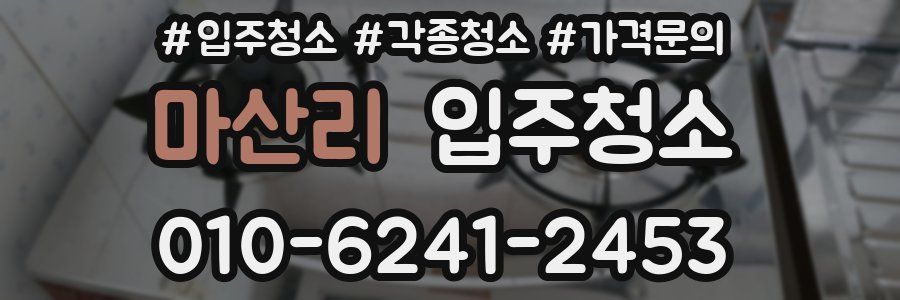 마산리 이사청소