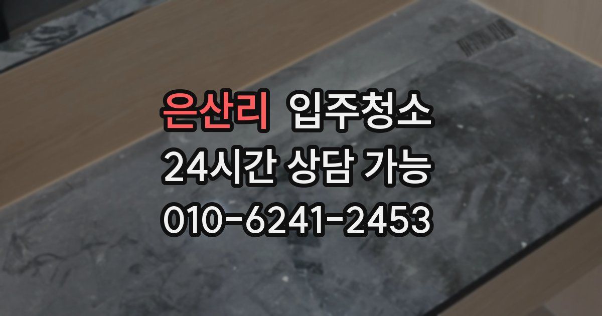 은산리 입주청소