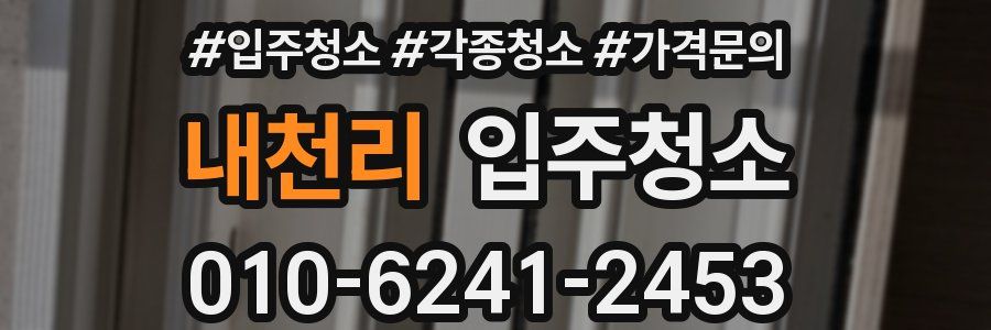 내천리 이사청소