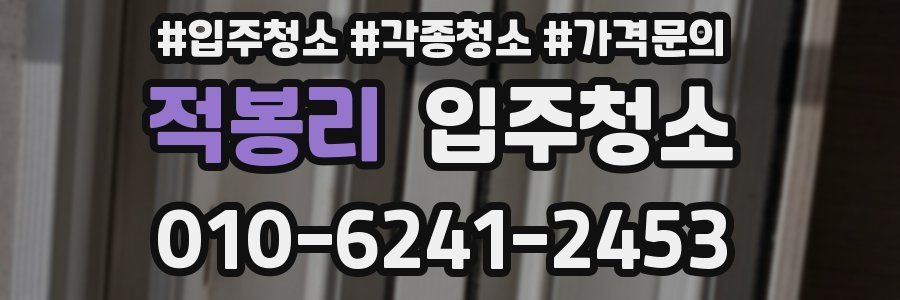 적봉리 이사청소