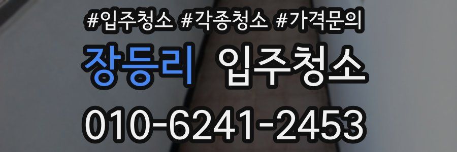 장등리 이사청소