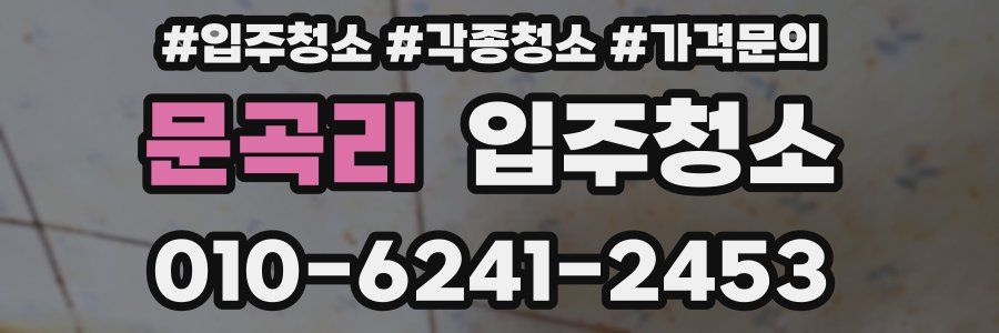 문곡리 이사청소