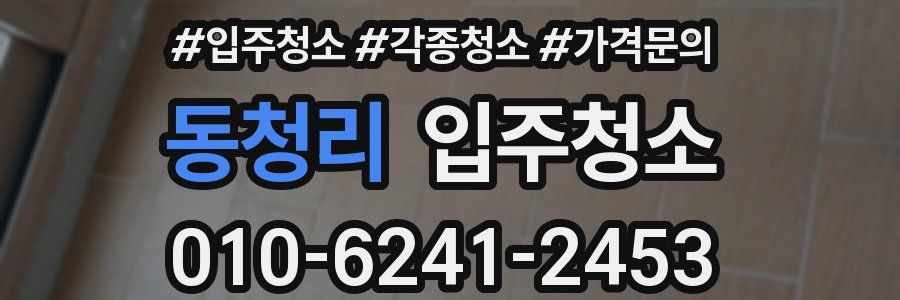 동청리 이사청소