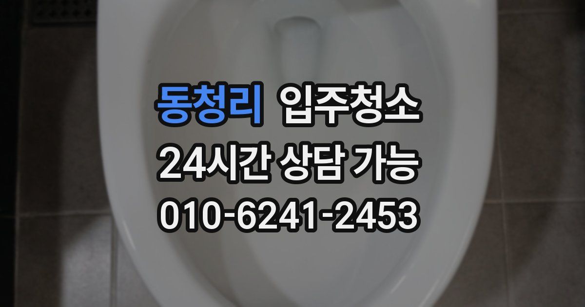 동청리 입주청소