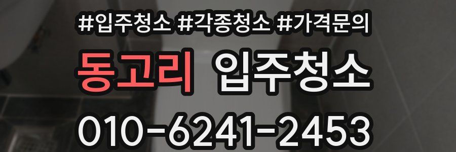 동고리 이사청소