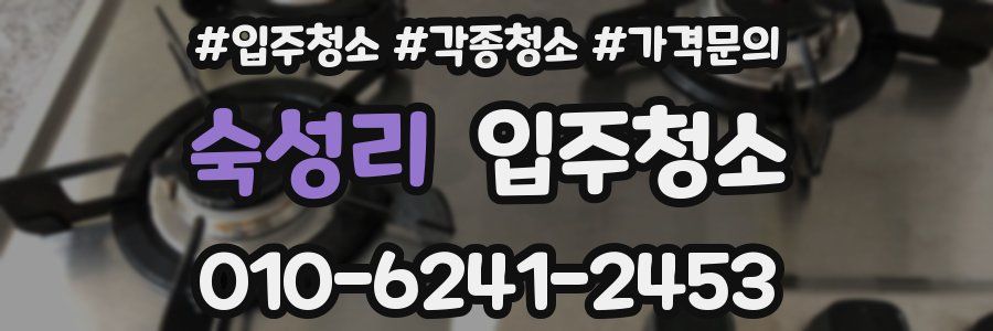 숙성리 이사청소