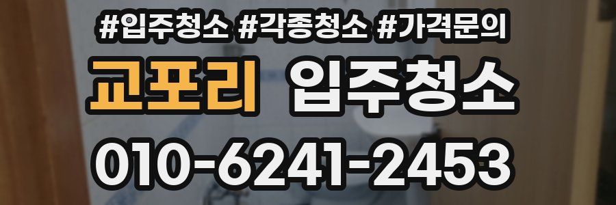 교포리 이사청소