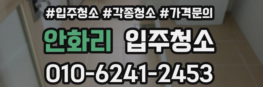 안화리 이사청소