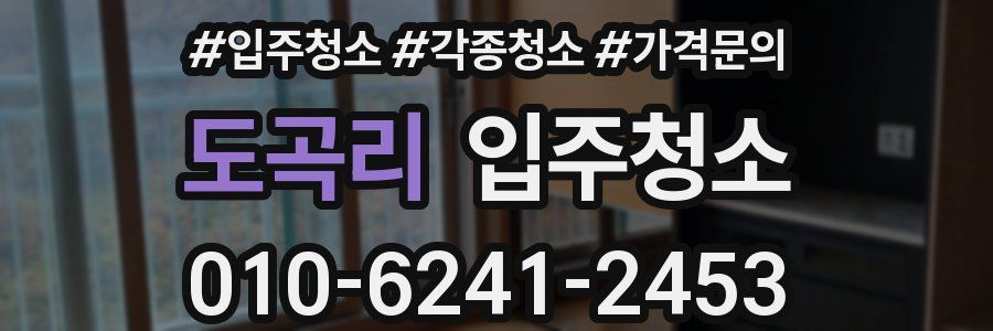 도곡리 이사청소