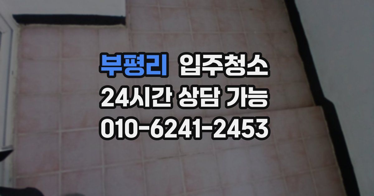 부평리 입주청소
