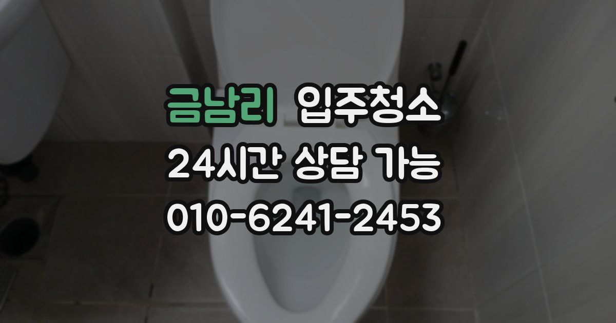 금남리 입주청소