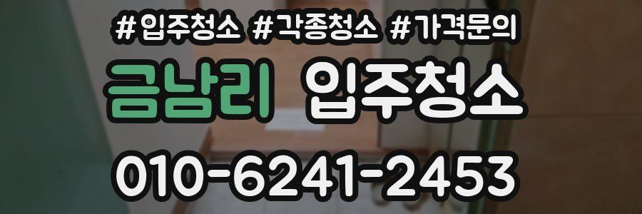 금남리 이사청소