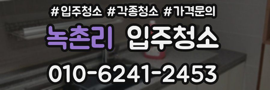 녹촌리 이사청소