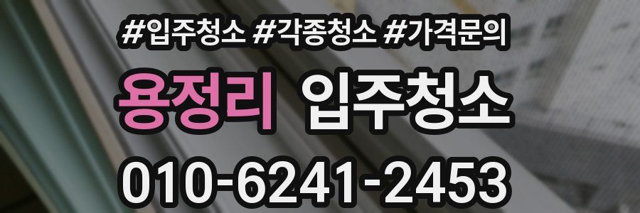 용정리 이사청소