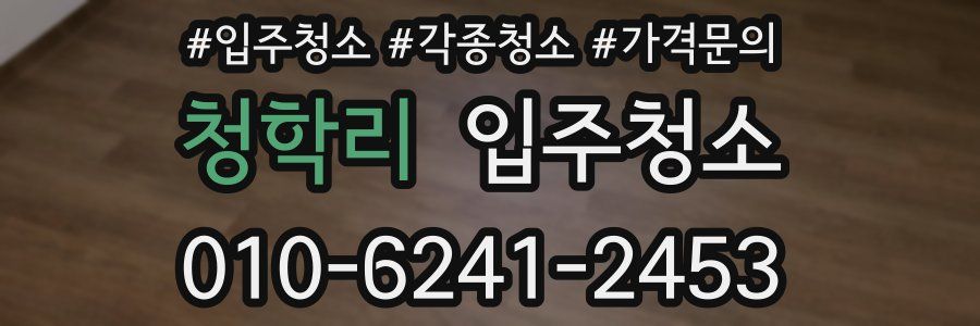 청학리 이사청소