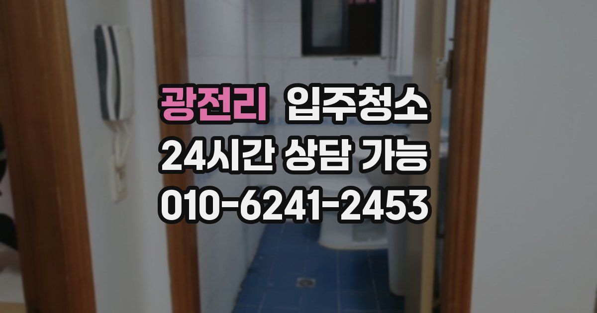 광전리 입주청소