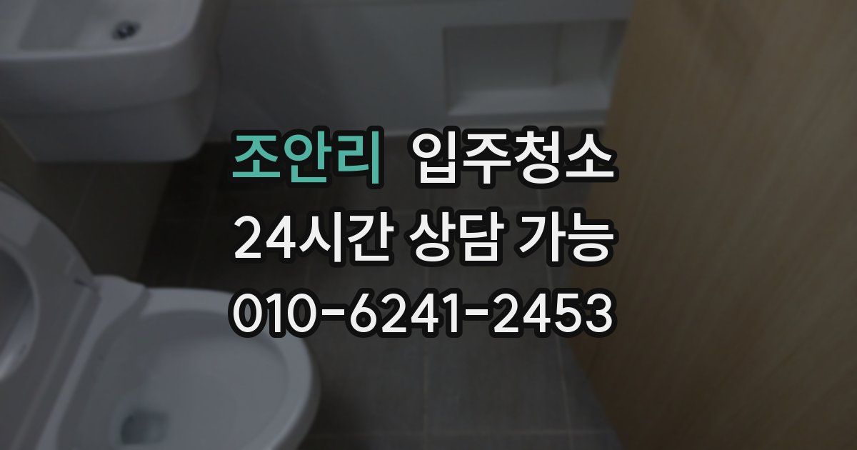 조안리 입주청소