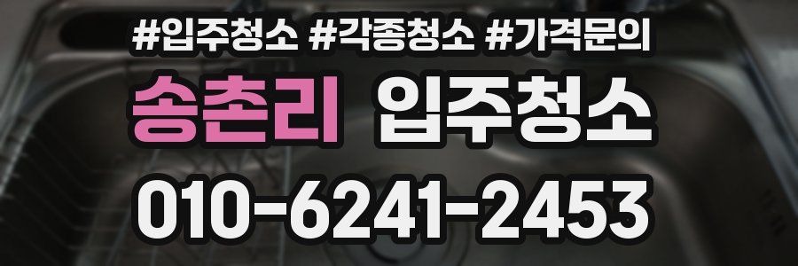 송촌리 이사청소