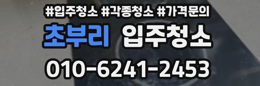 초부리 이사청소