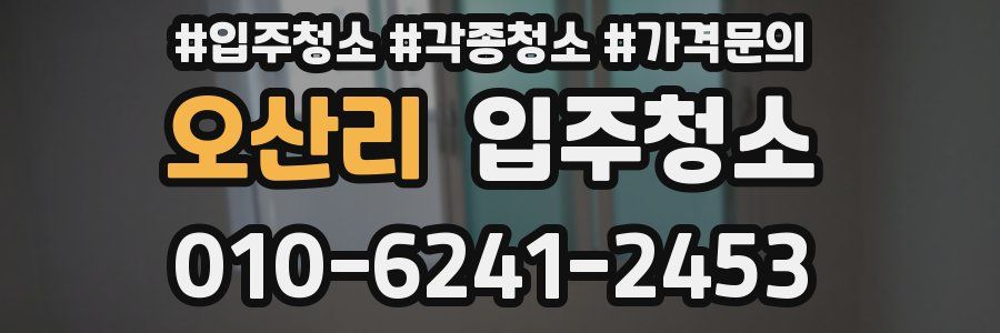 오산리 이사청소